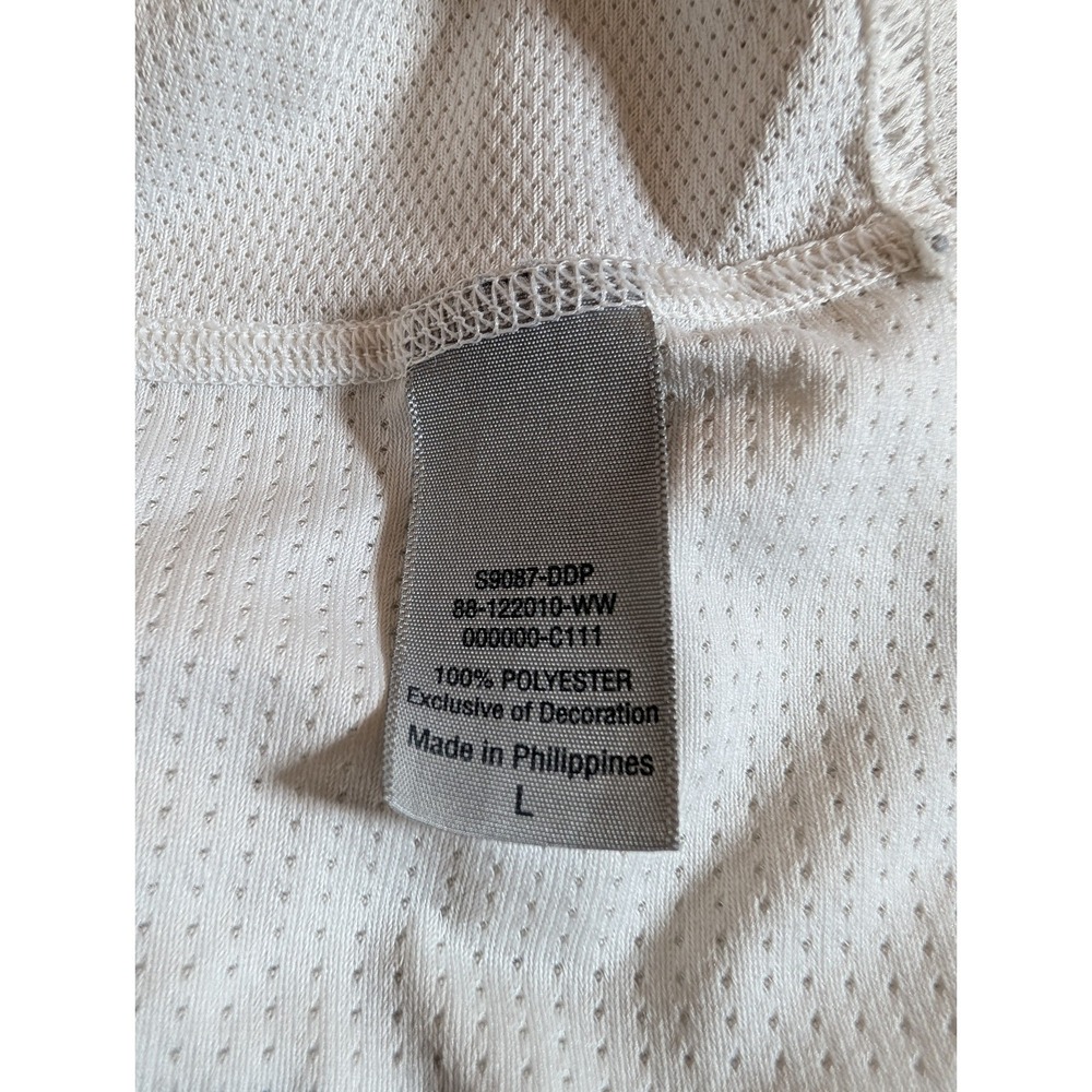Champion Size Large Short Sleeve White Sports‎ Shirt - Picture 11 of 12
